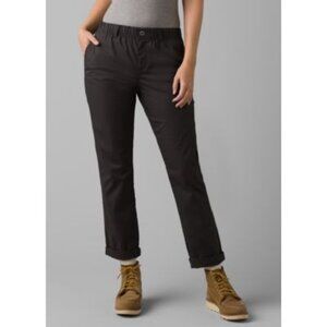 Prana‎ Double Peak Pants Charcoal Womens 4 Clothing Mid Rise Ripstop Lightweight